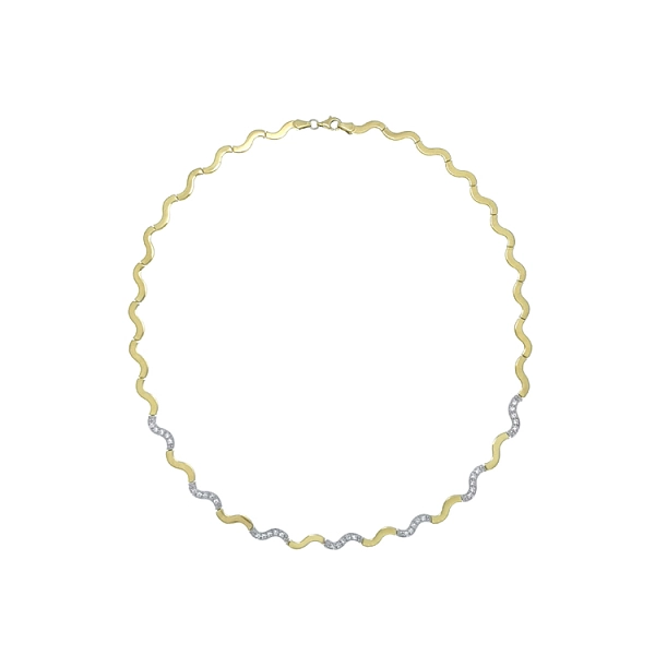 Gold Ladies Necklace made of Combined Gold