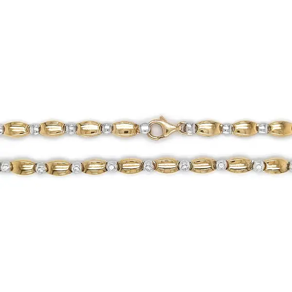 Gold Ladies Necklace made of Combined Gold