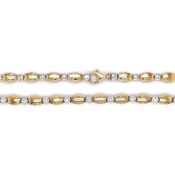 Gold Ladies Necklace made of Combined Gold