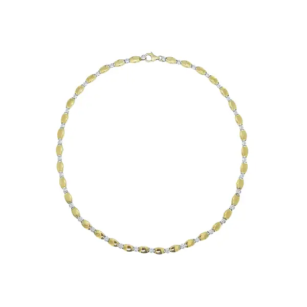 Gold Ladies Necklace made of Combined Gold