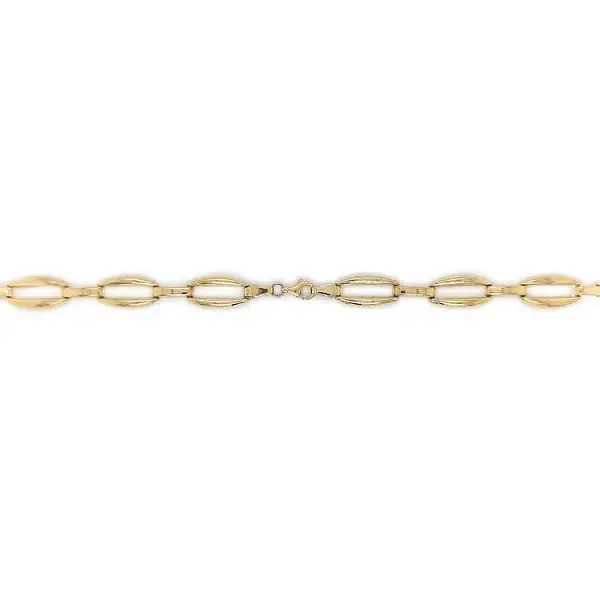 Gold Women's Necklace with Zircons