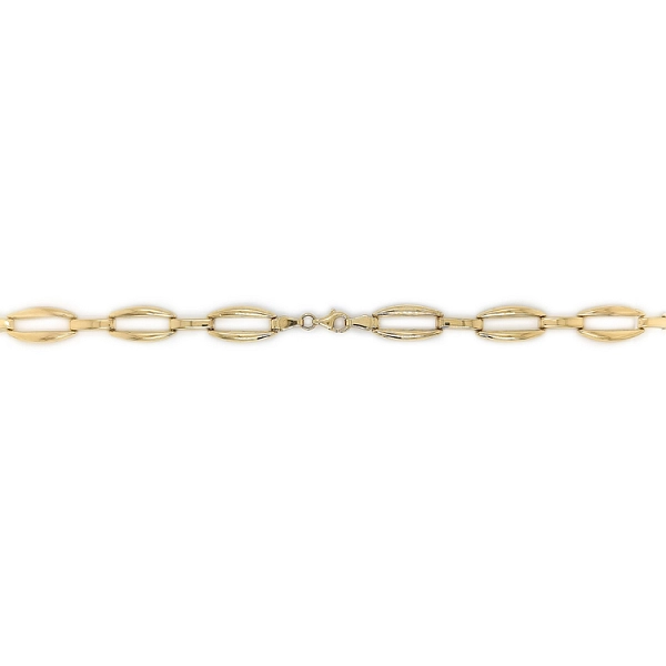 Gold Women's Necklace with Zircons