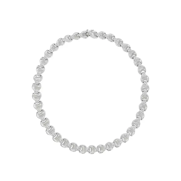 Ladies White Gold Necklace