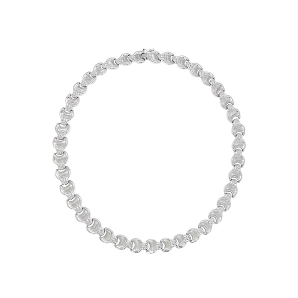 Ladies White Gold Necklace