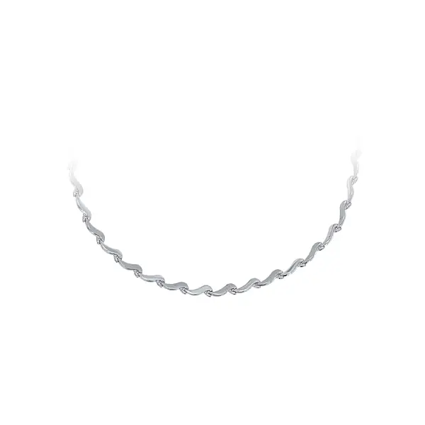 Ladies White Gold Necklace