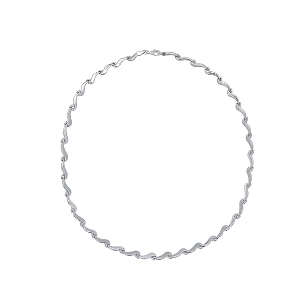 Ladies White Gold Necklace