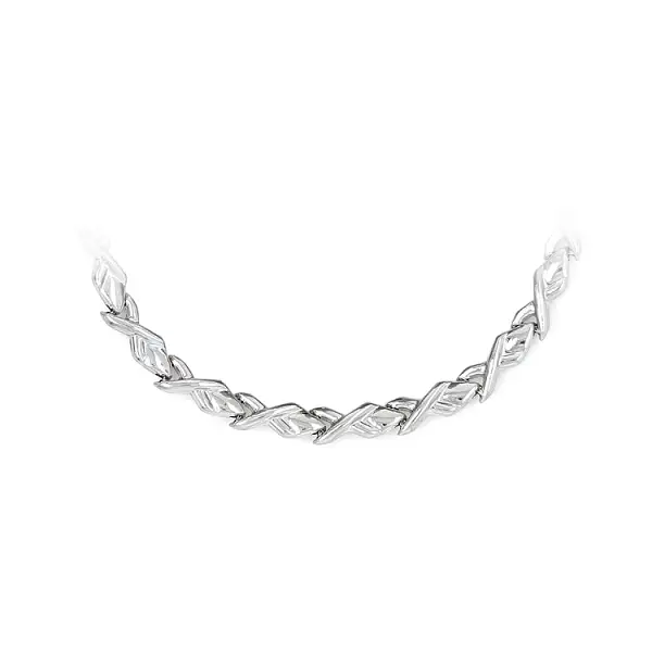 Ladies White Gold Necklace
