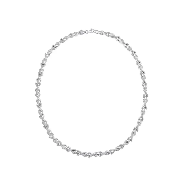 Ladies White Gold Necklace