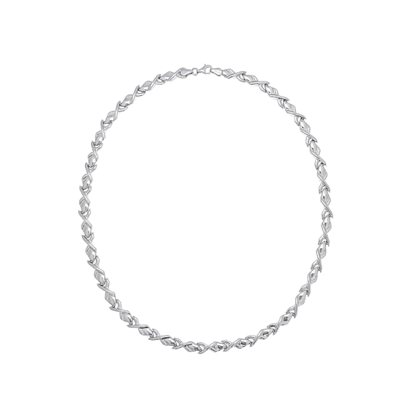 Ladies White Gold Necklace