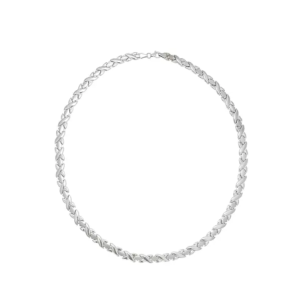Ladies White Gold Necklace