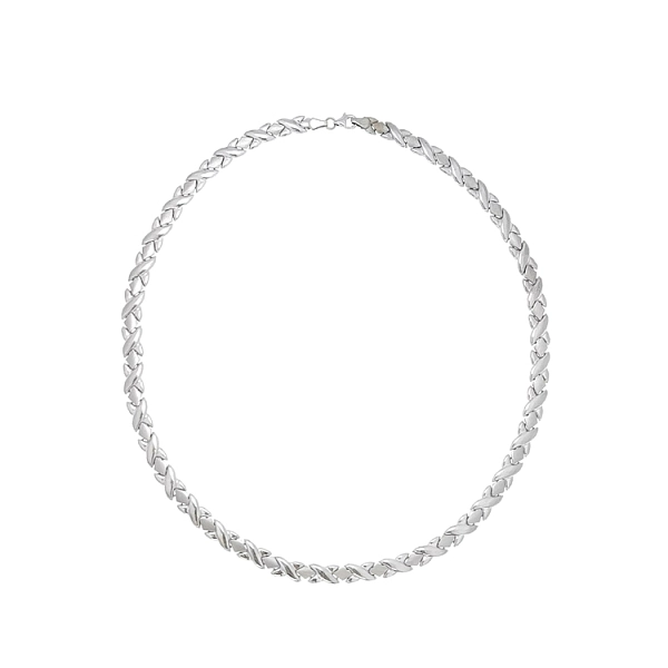 Ladies White Gold Necklace