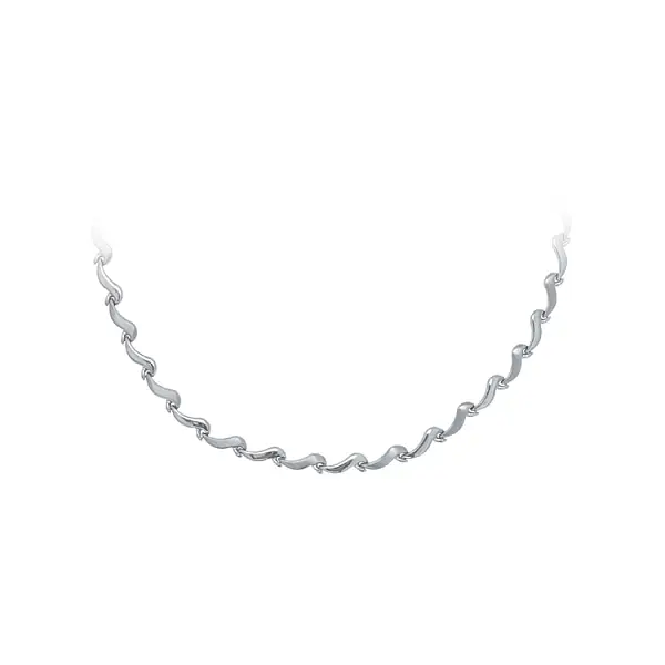 Ladies White Gold Necklace