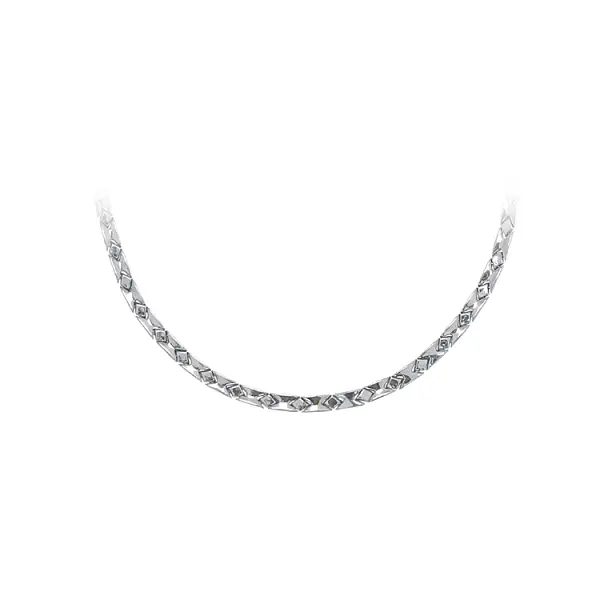 Ladies White Gold Necklace