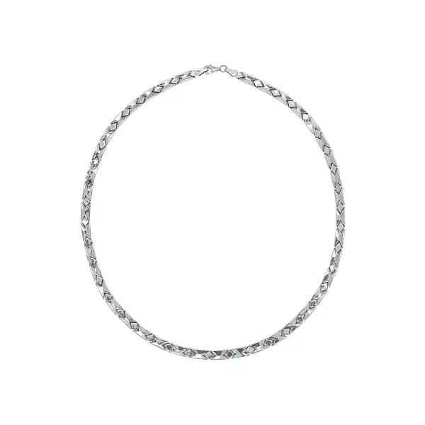 Ladies White Gold Necklace