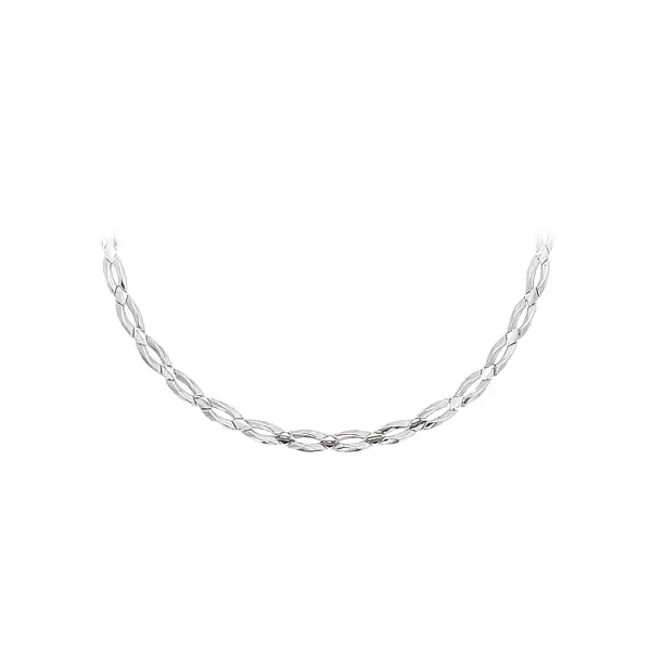 Ladies White Gold Necklace