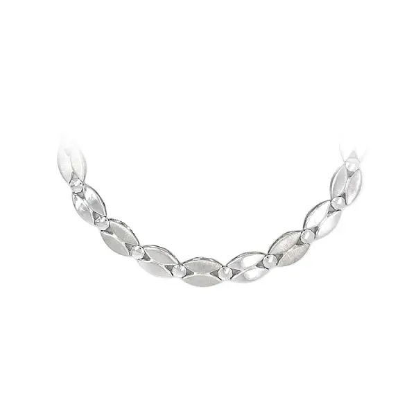 Ladies White Gold Necklace
