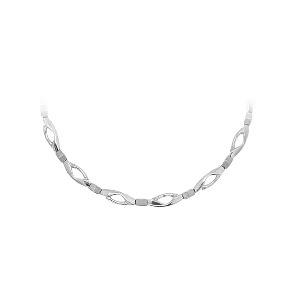 Ladies White Gold Necklace