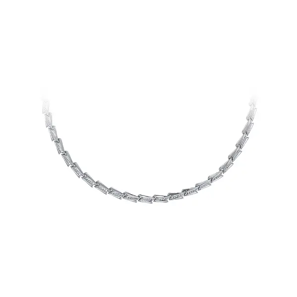Ladies White Gold Necklace