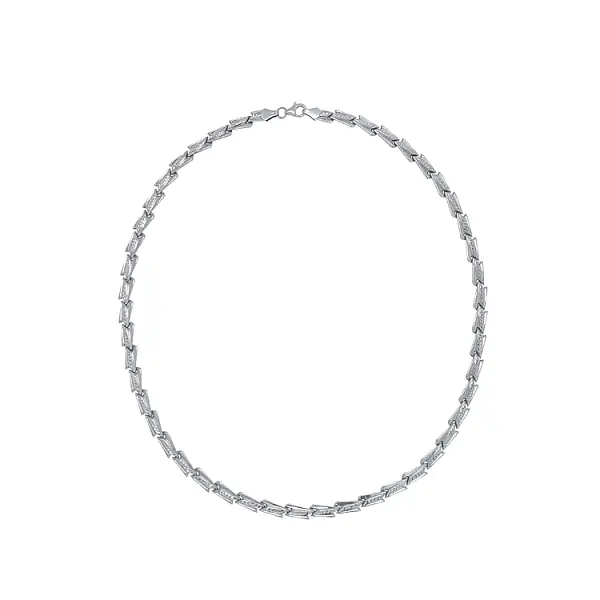 Ladies White Gold Necklace