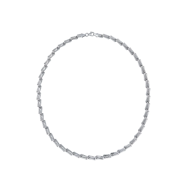 Ladies White Gold Necklace