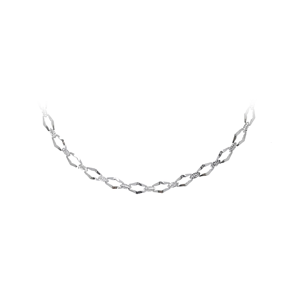 Ladies White Gold Necklace