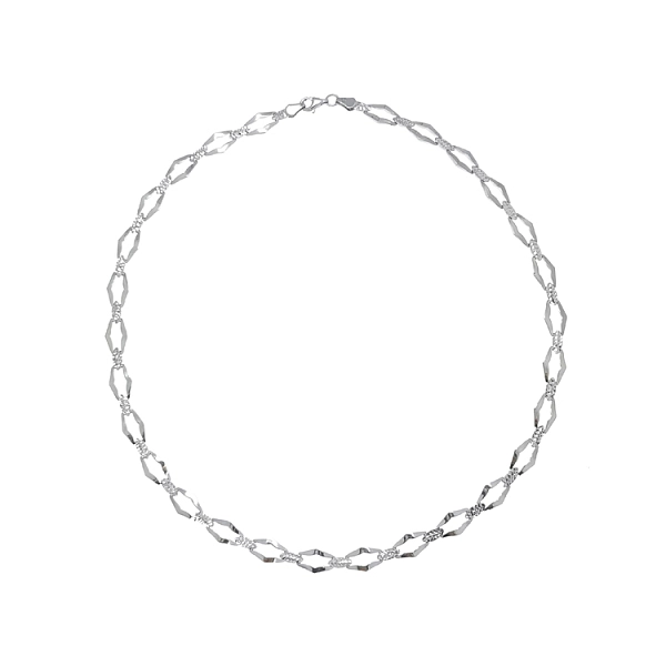 Ladies White Gold Necklace