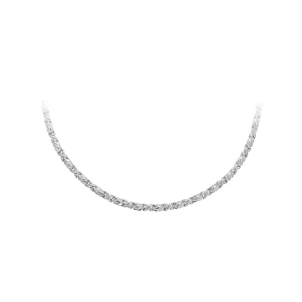 Ladies White Gold Necklace