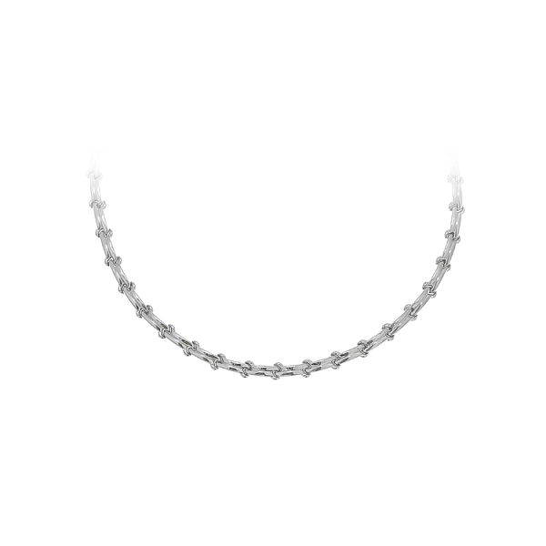 Ladies White Gold Necklace
