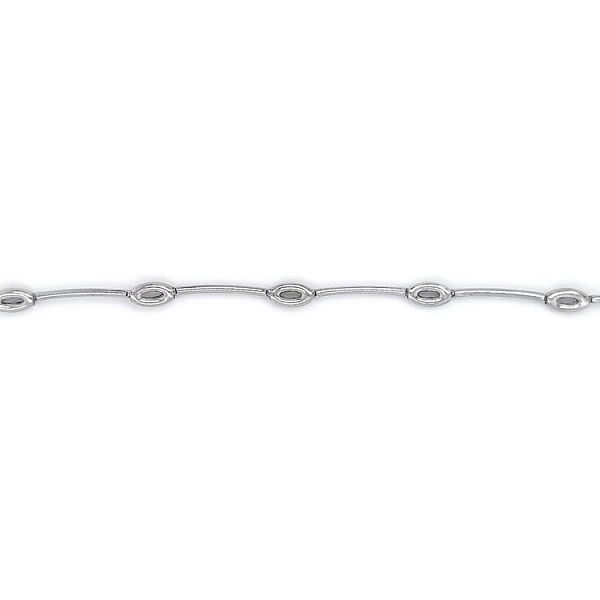 Ladies White Gold Necklace