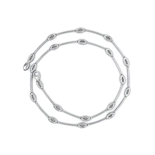 Ladies White Gold Necklace