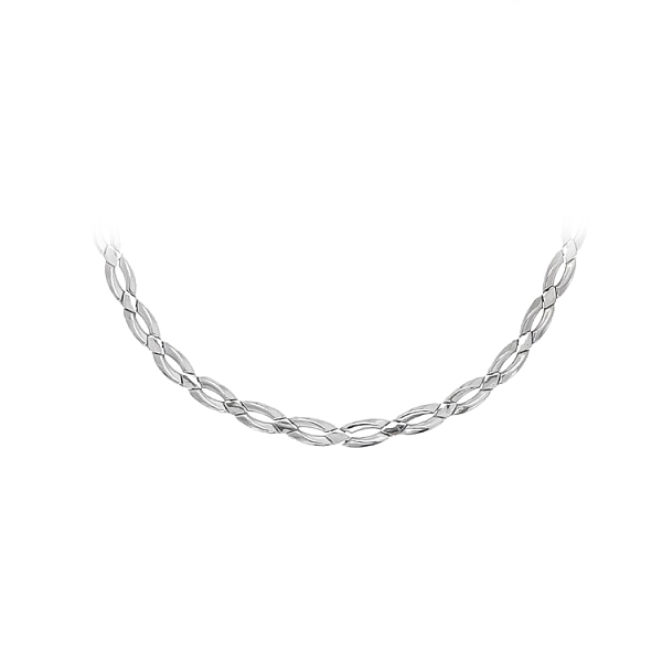 Ladies White Gold Necklace