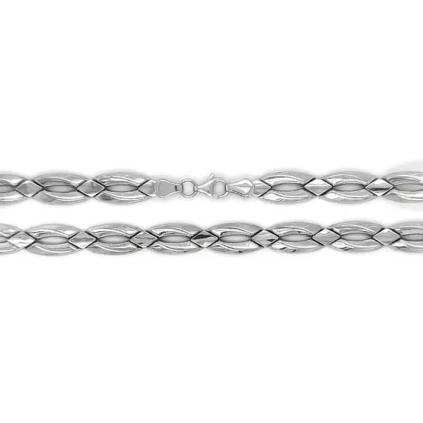 Ladies White Gold Necklace