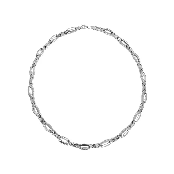 Ladies White Gold Necklace