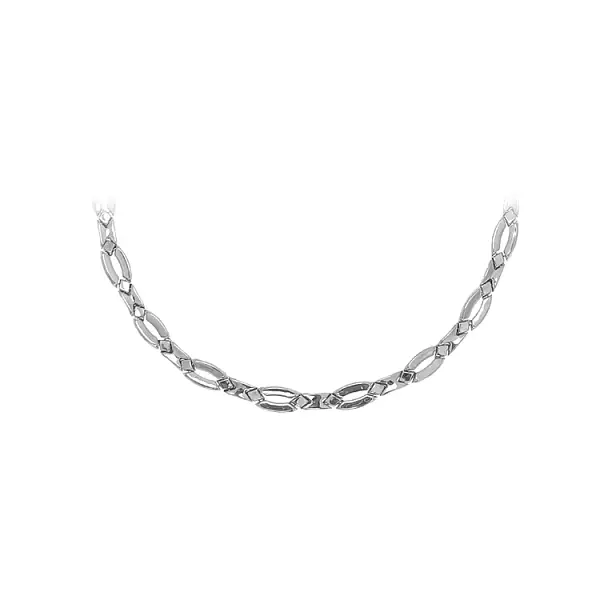 Ladies White Gold Necklace