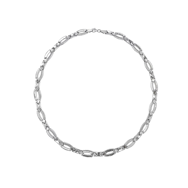 Ladies White Gold Necklace