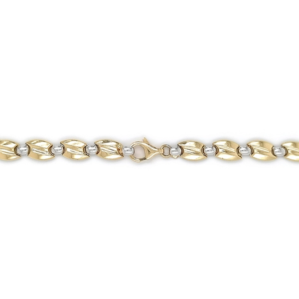 Ladies Necklace made of Combination Gold