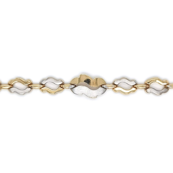 Ladies Necklace made of Combination Gold