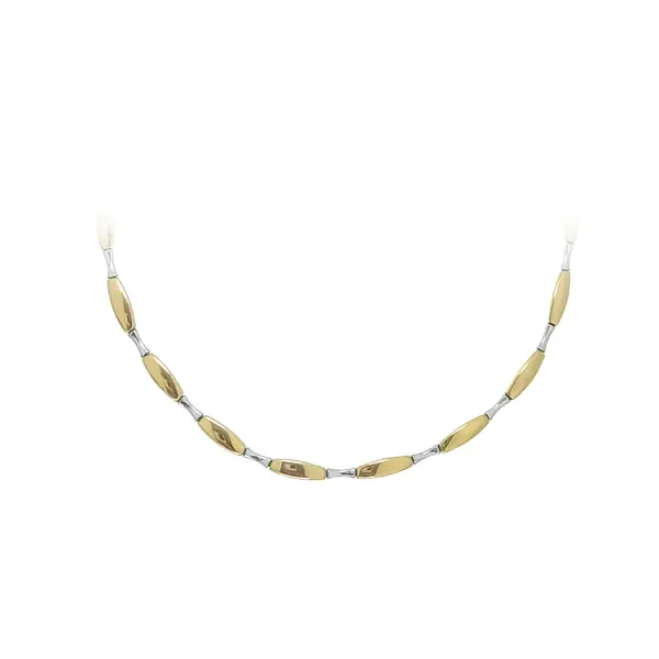 Ladies Necklace made of Combination Gold