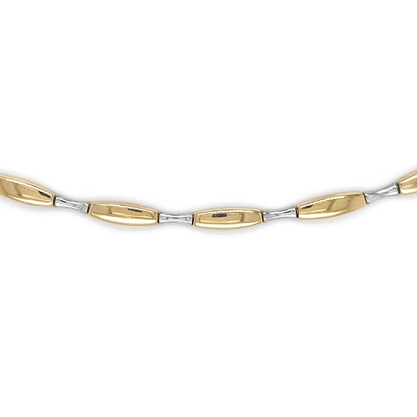 Ladies Necklace made of Combination Gold