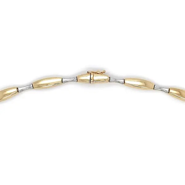 Ladies Necklace made of Combination Gold