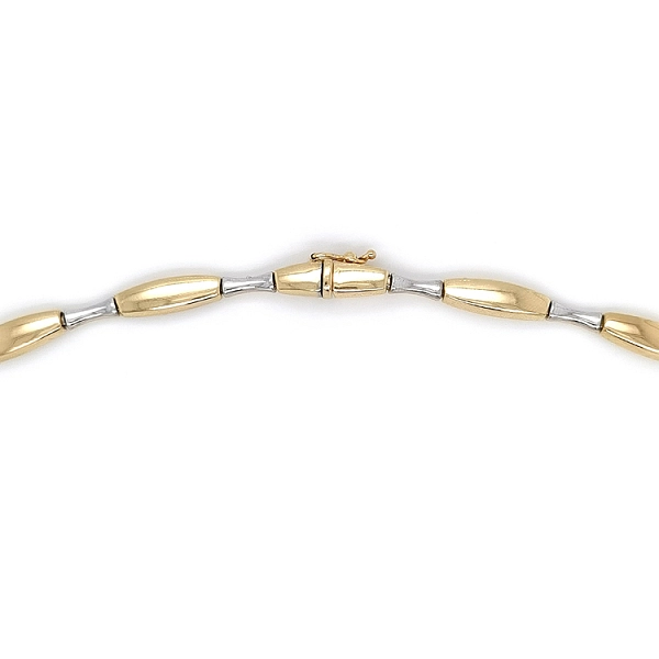 Ladies Necklace made of Combination Gold