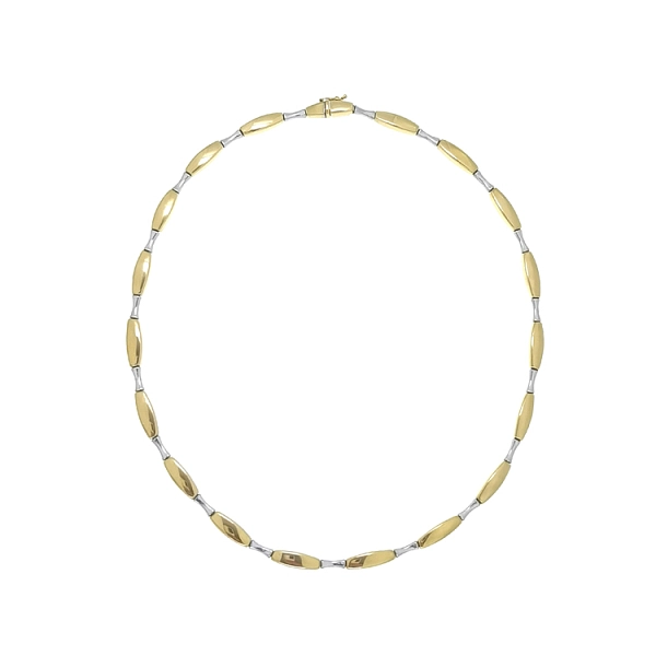 Ladies Necklace made of Combination Gold
