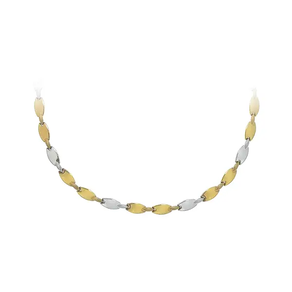 Ladies Necklace made of Combination Gold