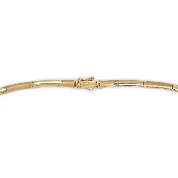 Gold Women's Necklace with Zircons