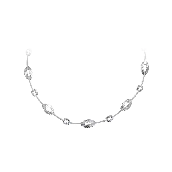 Ladies White Gold Necklace