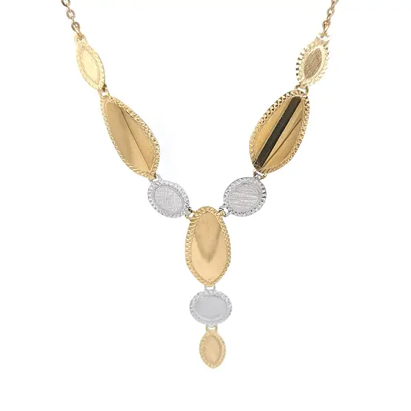 Gold Ladies Necklace made of Combined Gold