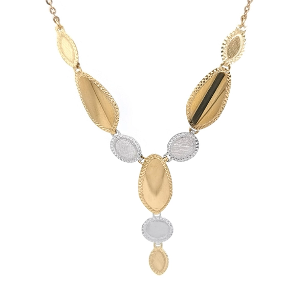 Gold Ladies Necklace made of Combined Gold