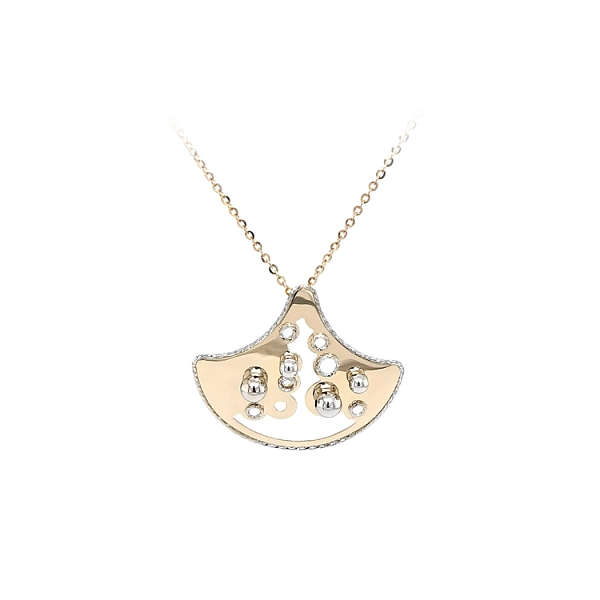 Ladies Necklace made of Combination Gold