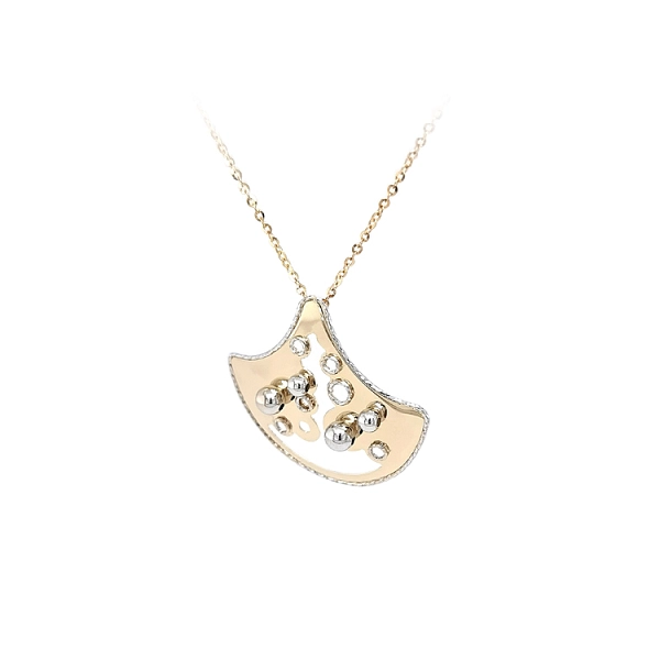 Ladies Necklace made of Combination Gold