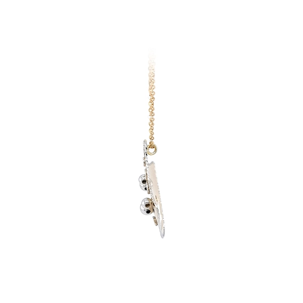 Ladies Necklace made of Combination Gold